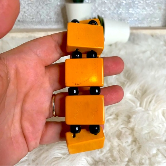 Bakelite Mahjong Pieces Bracelet Vintage - Picture 6 of 7